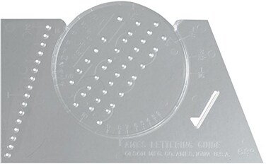 Westcott Lettering Stenciling Paper Template ALG1