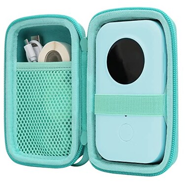 Aenllosi Hard Storage Case Compatible with Phomemo D30 Bluetooth Wireless Mini Label PrinterOnly CaseGreen
