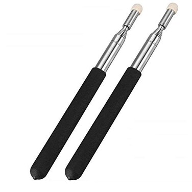 SANDAO Telescopic Teachers PointerTeaching PointerHand Pointer Extendable Telescopic Retractable Pointer Handheld Presenter Classroom Whiteboard Pointer 2PCS