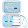 Canboc Carrying Case for MemokingPonekPhomemoOmezizyMemoqueen T02 Mini Printer Sticker Printer T02 Portable Thermal Printer Box for Thermal Paper USB Cable Blue Case Only