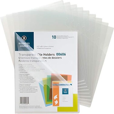 Business Source File Sleeve Clear 00606BX
