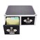 Vaultz Locking 4 x 6 Index Card Cabinet Double Drawer Black VZ01395