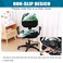 Smiry Stretch Printed Office Computer Chair Covers Universal Washable Removable Desk Rotating Chair Slipcovers Protector Seat Backrest Cover Green