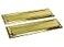 QCAA Solid Brass Mail Slot with Solid Brass Interior Back Plate 13 x 3625 Polished Brass 1 Pack Made in Taiwan