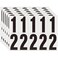 OLADOT 4 Inch Adhesive Numbers for Mailbox House Numbers Reflective Number Sticker Mailbox Decals Address Number Trash Cans Decal for Outside 60 PCS