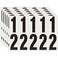 OLADOT 4 Inch Adhesive Numbers for Mailbox House Numbers Reflective Number Sticker Mailbox Decals Address Number Trash Cans Decal for Outside 60 PCS