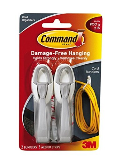 Command Cord Bundlers White 3PACK