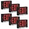 Ciata 6 Pack Ultra Bright Energyefficient Lighted Exit Signs with Battery Backup Indoor Led Emergency Exit Sign Battery Powered Exit Sign Exit Signs for Business Led Adjustable Light Pipe Combo