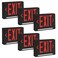 Ciata 6 Pack Ultra Bright Energyefficient Lighted Exit Signs with Battery Backup Indoor Led Emergency Exit Sign Battery Powered Exit Sign Exit Signs for Business Led Adjustable Light Pipe Combo