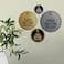 Signs ByLITA Circle Push Button To Exit Sign Brushed Silver Small