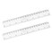 Finrray 8 inches Plastic Ruler Straight Ruler Plastic Measuring Tool Strong Hard Mathematical Geometry Tool Set ClearPack of 2