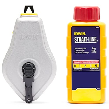 IRWIN Tools STRAITLINE Chalk Line Classic Reel Red 100 ft IWHT48441RC