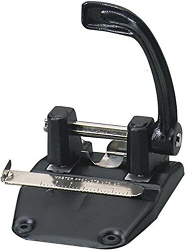 Master Martin Yale 3275B Hole Punch Large Capacity Chip Pan for Easy Cleanup Punches Up To 40 Sheets of 20 Pound Bond Paper Adjustable Guide