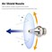 FIRSTINFO TOOLS FIRSTINFO A1858R 5Piece MultiPurpose Nozzle Set for 2Way Air Duster Blow Gun