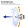 FIRSTINFO TOOLS FIRSTINFO A1858R 5Piece MultiPurpose Nozzle Set for 2Way Air Duster Blow Gun