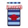 ASVP Shop Handy Dandy JOSH Notebook With 1 Black Blue Striped Crayon
