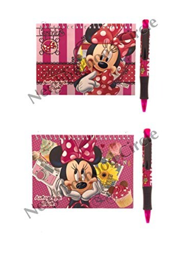 Autograph B Disney Authentic ook with Pen 2 pack Pink Minnie Mouse