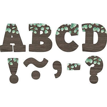 Teacher Created Resources Eucalyptus Bold Block 3 Magnetic Letters TCR77485