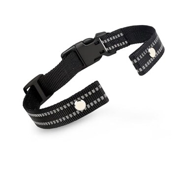 Odokele Collar Replacement Strap Reflective Replacement Nylon Collar Strap Dog GPS Training Bark Receiver Collars Durable Adjustable E Collar Straps for Small Medium Large Dogs Black