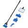 AQUANEAT Aquarium Cleaning Tools Fish Tank Cleaner Kit with Adjustable Long Handle 5 in 1 Set Including Fish Net Algae Scraper