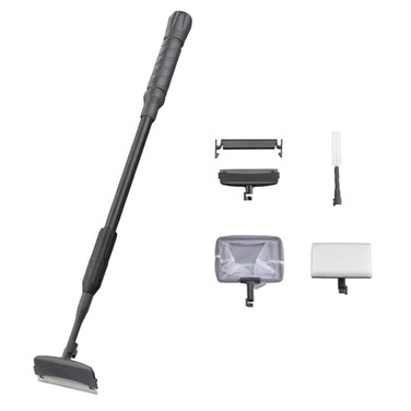 Carefree Fish 4IN1 Aquarium Cleaning Tools Long Handle Adjustable Length 1824Inch Fish Tank Cleaner Kit Algae Scraper Scrubber Brushes Set