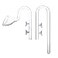 JARDLI Glass Lily Pipe Inflow Outflow Set 20mm for 34 ID 1925mm Tubing