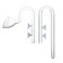 JARDLI Glass Lily Pipe Inflow Outflow Set 20mm for 34 ID 1925mm Tubing