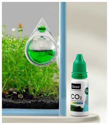 Clscea Aquarium CO2 Acrylic Drop Checker CO2 Indicator Tear Drop 15ml