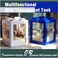 SXMFFHCG Small Fish Tank Mini Betta Fish Tank Stackable Cube Tank with Fish Tank Decor Ant Feeding Case Mini Reptile Row Box White