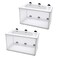 Anxingo 2 Pack Fish Tank Breeder NetFish Isolation Breeding Hatching Box Plastic Frame Hatching Box Separation Net Breeding Box with Suction Cup for Aquarium