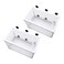 Anxingo 2 Pack Fish Tank Breeder NetFish Isolation Breeding Hatching Box Plastic Frame Hatching Box Separation Net Breeding Box with Suction Cup for Aquarium