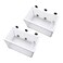 Anxingo 2 Pack Fish Tank Breeder NetFish Isolation Breeding Hatching Box Plastic Frame Hatching Box Separation Net Breeding Box with Suction Cup for Aquarium