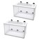 Anxingo 2 Pack Fish Tank Breeder NetFish Isolation Breeding Hatching Box Plastic Frame Hatching Box Separation Net Breeding Box with Suction Cup for Aquarium