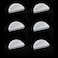 DQITJ 6 Pcs Spider Micro Water Bowl Hermit Crab Mini Ceramic Dish for Spider Hermit Crab Tarantula Millipede Semicircle Shape
