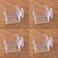 crapelles 4pcs mini Insect Water Dish Transparent Plastic Small Reptile Feeding Feeder Crickets Pet Worm Cups Spider Gecko Butterfly Mantis Beetle Bowl Set