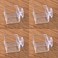 crapelles 4pcs mini Insect Water Dish Transparent Plastic Small Reptile Feeding Feeder Crickets Pet Worm Cups Spider Gecko Butterfly Mantis Beetle Bowl Set