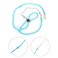 Wontee Adjustable Leash Harness with Bell for Rat Mouse Squirrel Guinea Pig Walking Training Blue