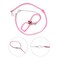 Wontee Adjustable Leash Harness with Bell for Rat Mouse Squirrel Guinea Pig Walking Training Pink