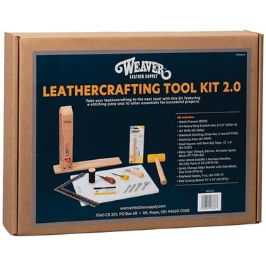 Weaver Leather Supply Leather Crafting Tool Kit 20 Leather Tools for Leather Working