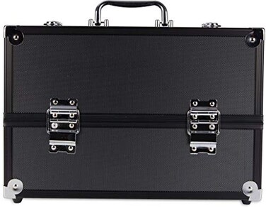Caboodles Primped Polished 6 Tray Train Case Dark Gray 56 Pound