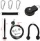 LFJ LAT Pull Down and Lift Weight Pulley System Cable Machine Pulley Attachment for Triceps Pull Down Biceps Curl Back Forearm Shoulder Home Gym Equipment Set with Tricep Rope