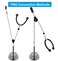 LFJ LAT Pull Down and Lift Weight Pulley System Cable Machine Pulley Attachment for Triceps Pull Down Biceps Curl Back Forearm Shoulder Home Gym Equipment Set with Tricep Rope