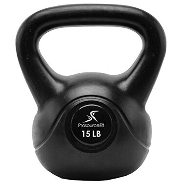 ProsourceFit Vinyl Plastic Kettlebell 15 lb