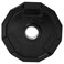 CAP Barbell 12Sided Rubber Olympic Grip Weight Plates Black Single 10 Pound