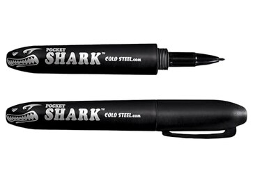 Cold Steel Pocket Shark Felt Tip Pen Black Grivory