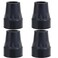 NADUSEP Cane Tips 34Crutch Tips Heavy Duty Walking Cane Tips Replacement Black Rubber 4