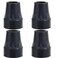 NADUSEP Cane Tips 34Crutch Tips Heavy Duty Walking Cane Tips Replacement Black Rubber 4