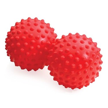OPTP Franklin Method Easy Grip Ball Set Pair Soft Bumpy Inflatable Massage Balls for Myofascial Release Sensory Stimulation and Franklin Method Relaxation Exercises