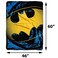 Northwest DC Batman Micro Raschel Throw Blanket 46 x 60 Ripped Shield