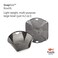 Fozzils Plastic Snapfold Bowl XL Grey